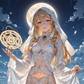 満月の花畑 3枚目