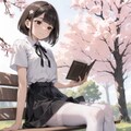 とあるステータスを持った少女がサクラ並木で本を読むだけ 7枚目