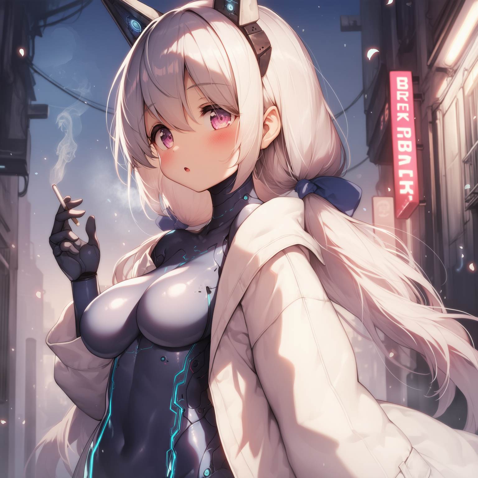 喫煙アンドロイド | の人気AIイラスト・グラビア