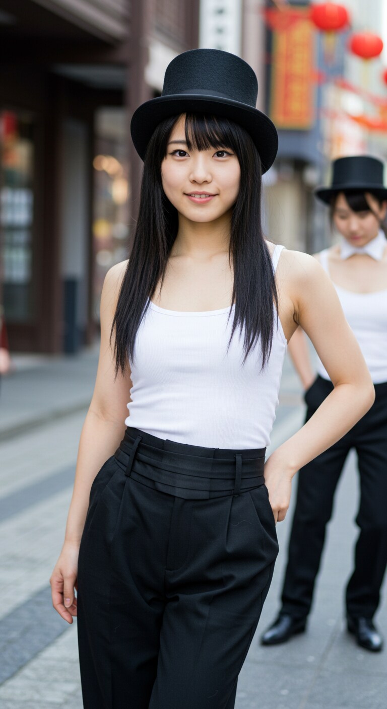リアルかっこかわいいダンサーの横浜中華街公演