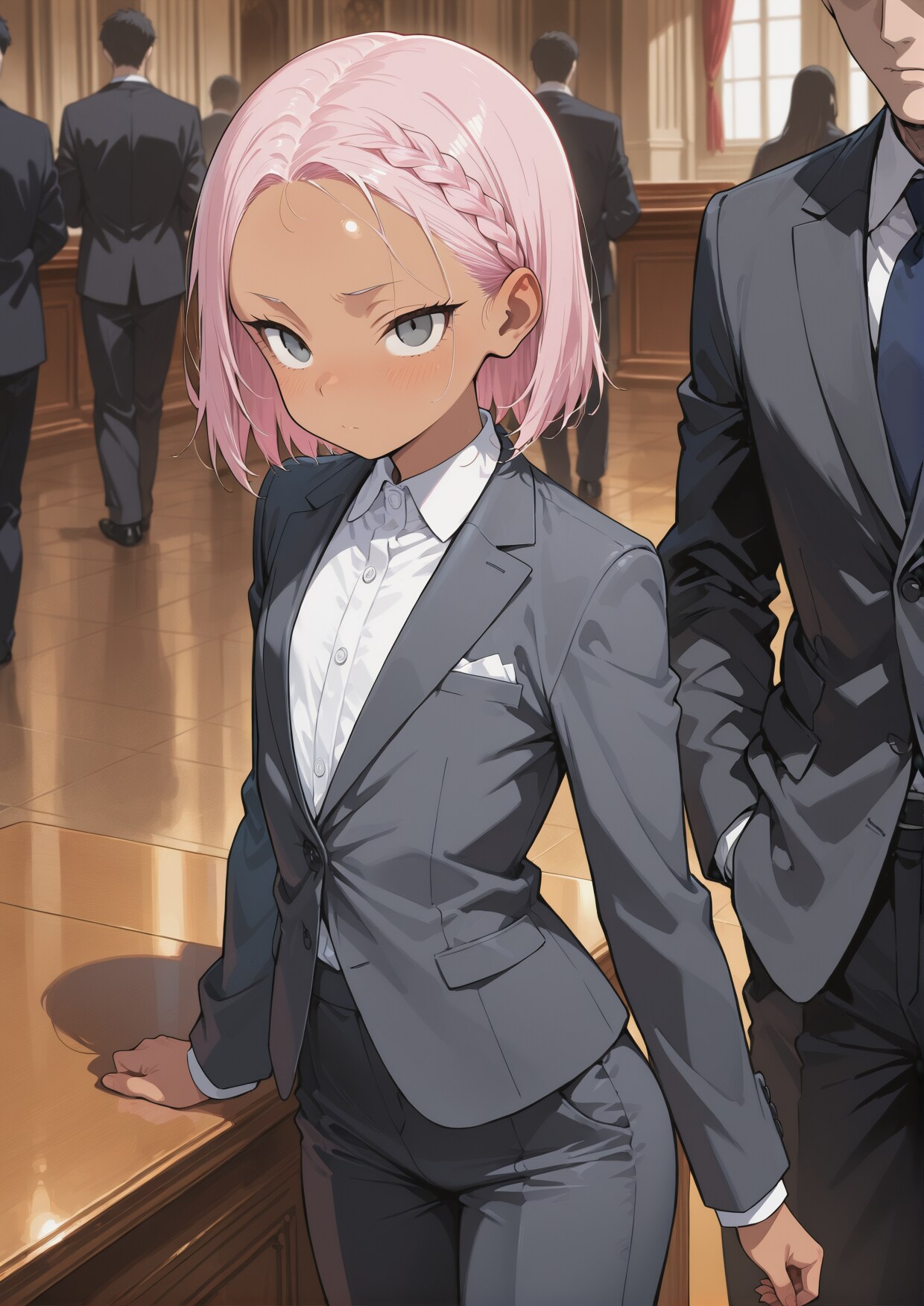 ちょっときつめの目つきの女の子