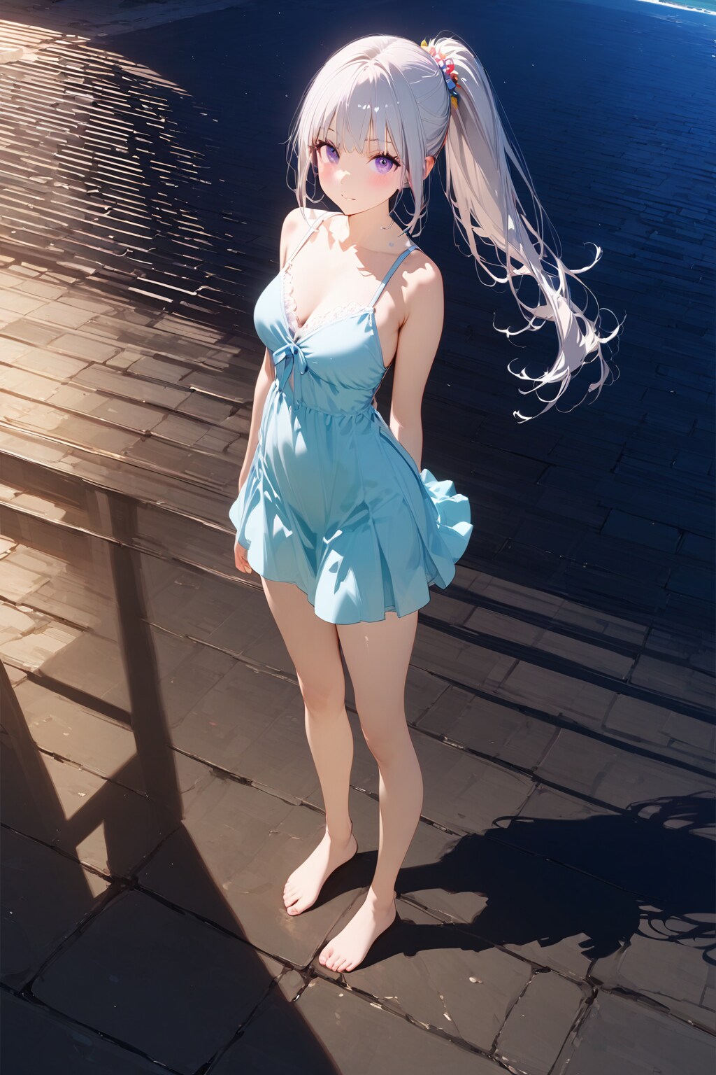 (991HQ)銀髪ちゃんサンドレス