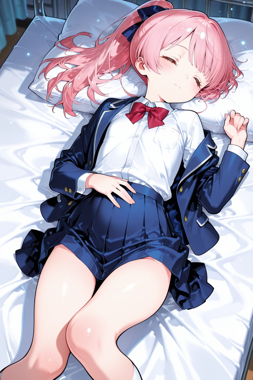 保健室で寝ている守巫女ちゃん | の人気AIイラスト・グラビア