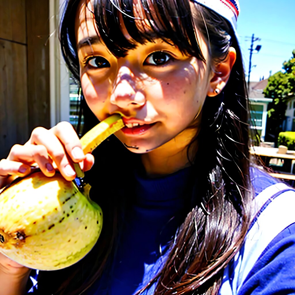 黒髪ロングの美女と果実９