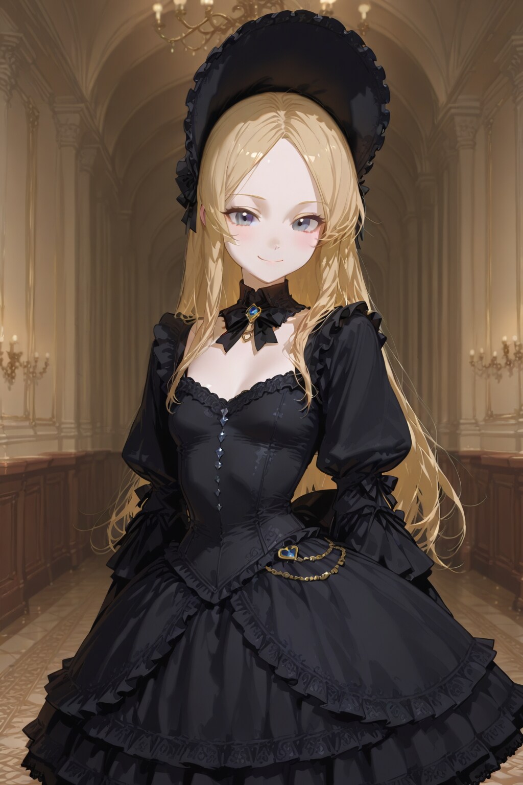 黒ゴスの魔法少女 | の人気AIイラスト・グラビア