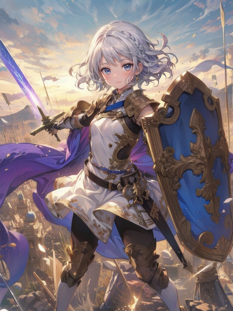 銀髪の女勇者 | の人気AIイラスト・グラビア
