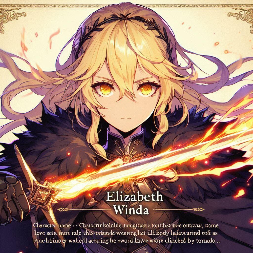 キャラクター紹介ページ風