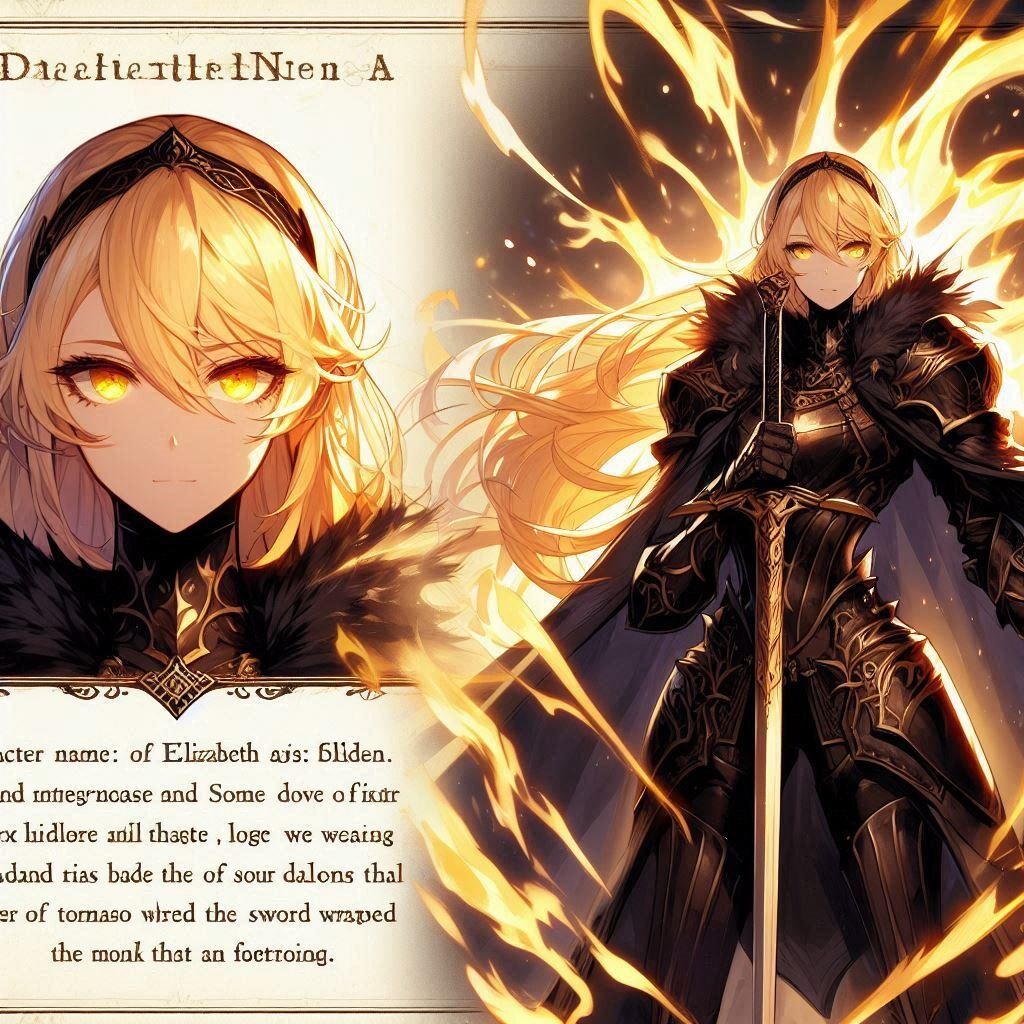 キャラクター紹介ページ風