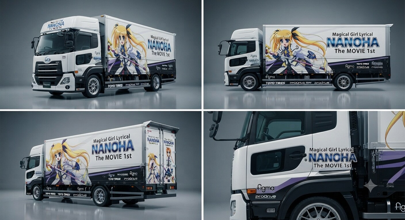 UDトラック魔法少女リリカルなのは痛車 | の人気AIイラスト・グラビア