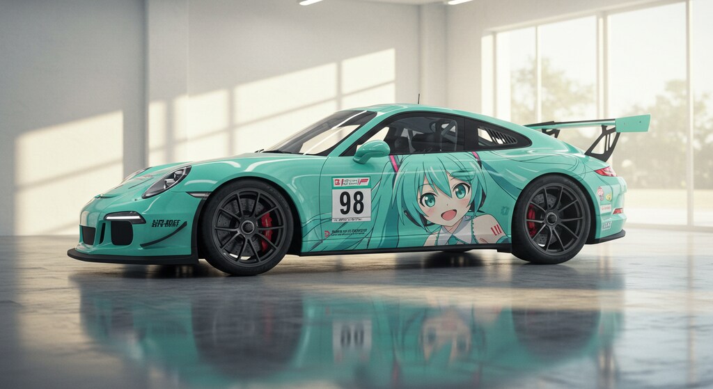 初音ミクカラーポルシェ911