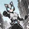 仮面ライダータイプのケモミミパワードスーツ 6枚目