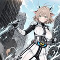 仮面ライダータイプのケモミミパワードスーツ 4枚目