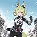 仮面ライダータイプのケモミミパワードスーツ 3枚目