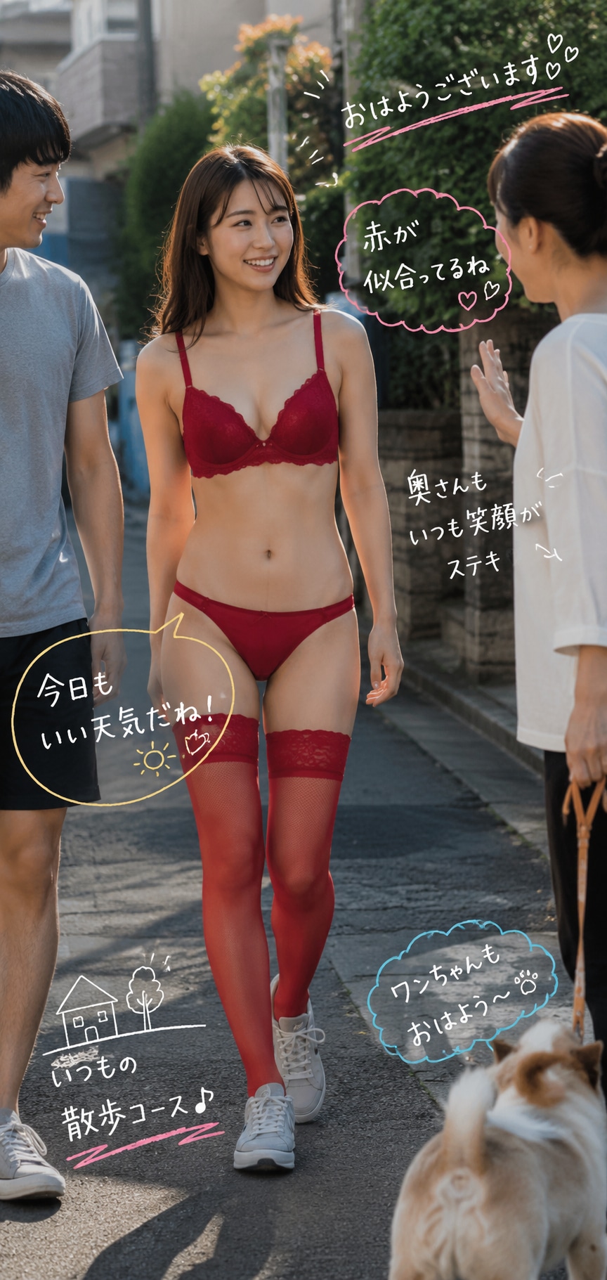 最近引っ越してきた、近所でも評判の下着妻たち