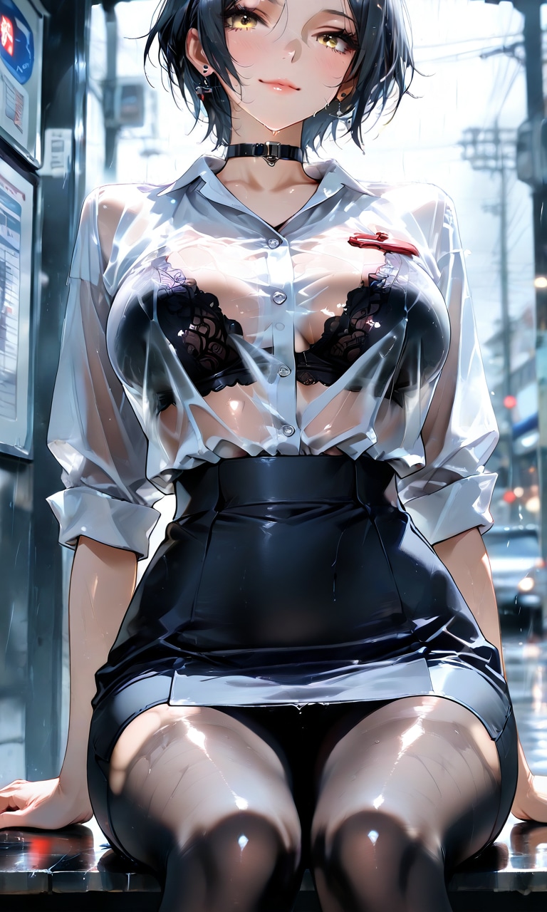 雨に濡れた白シャツ、クールな彼女の意外な素顔の速水奏さん