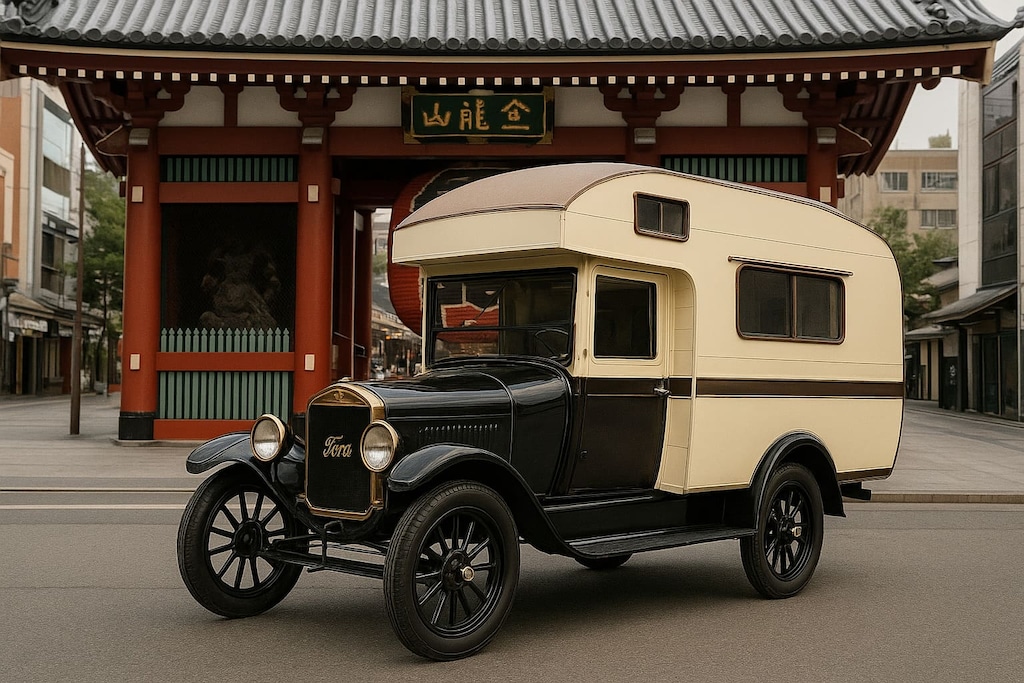 T型フォードキャンピングカー