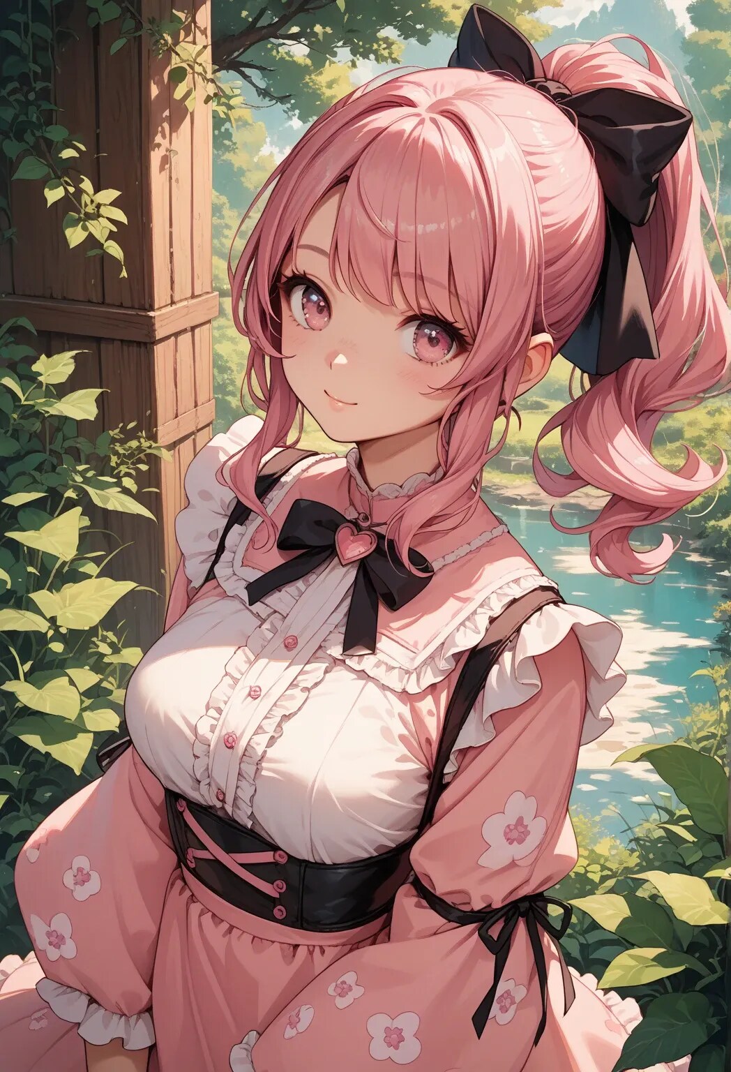 可愛くて綺麗♡ピンクポニテちゃん | の人気AIイラスト・グラビア