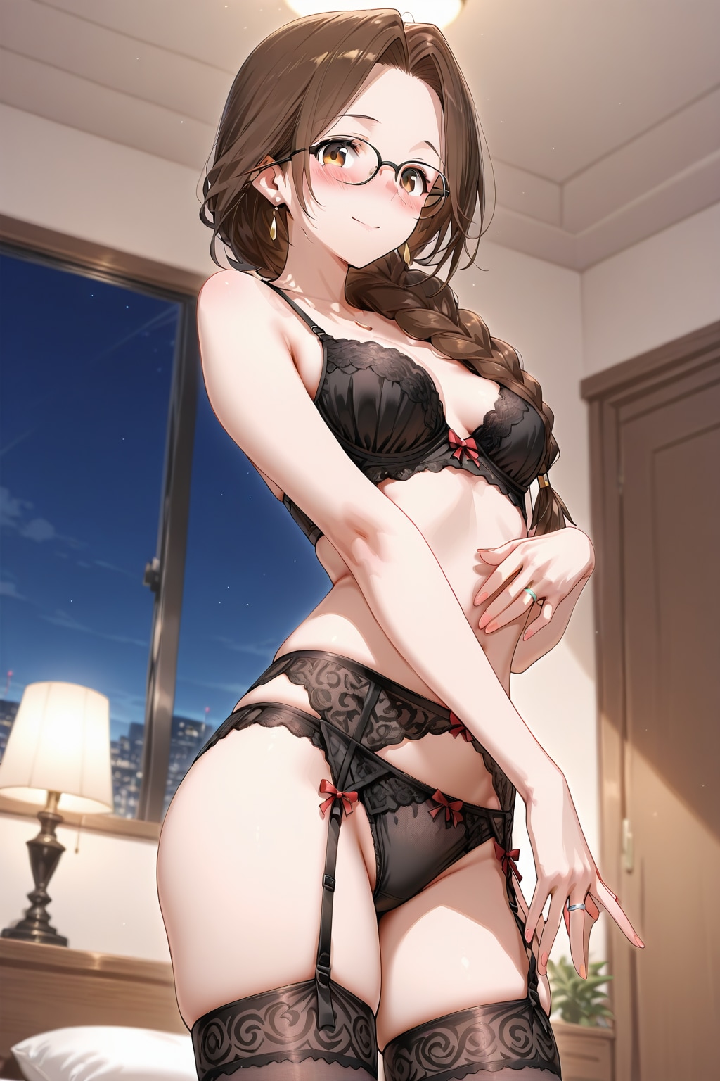 眼鏡三つ編み姉妹のお母さん・まなみさん－清楚な人妻のその中身－