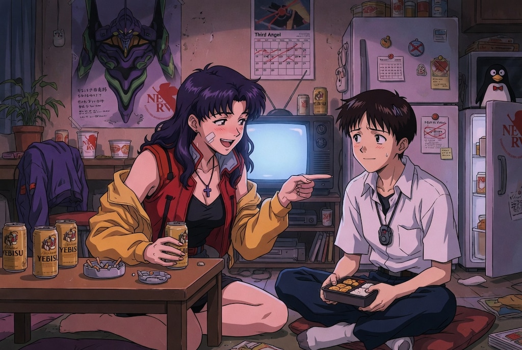 シンジとミサト