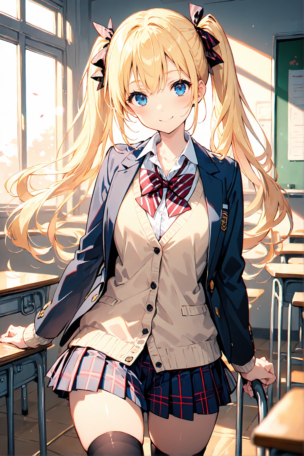 ① 冬服の美桜ちゃん