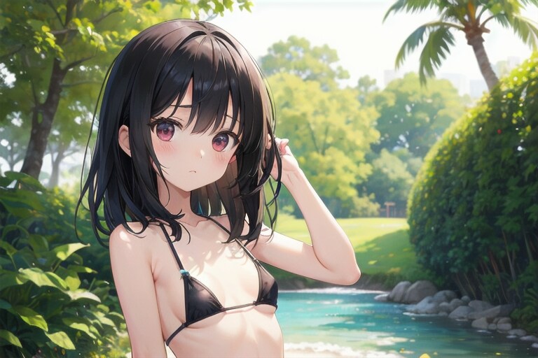 髪いじり。