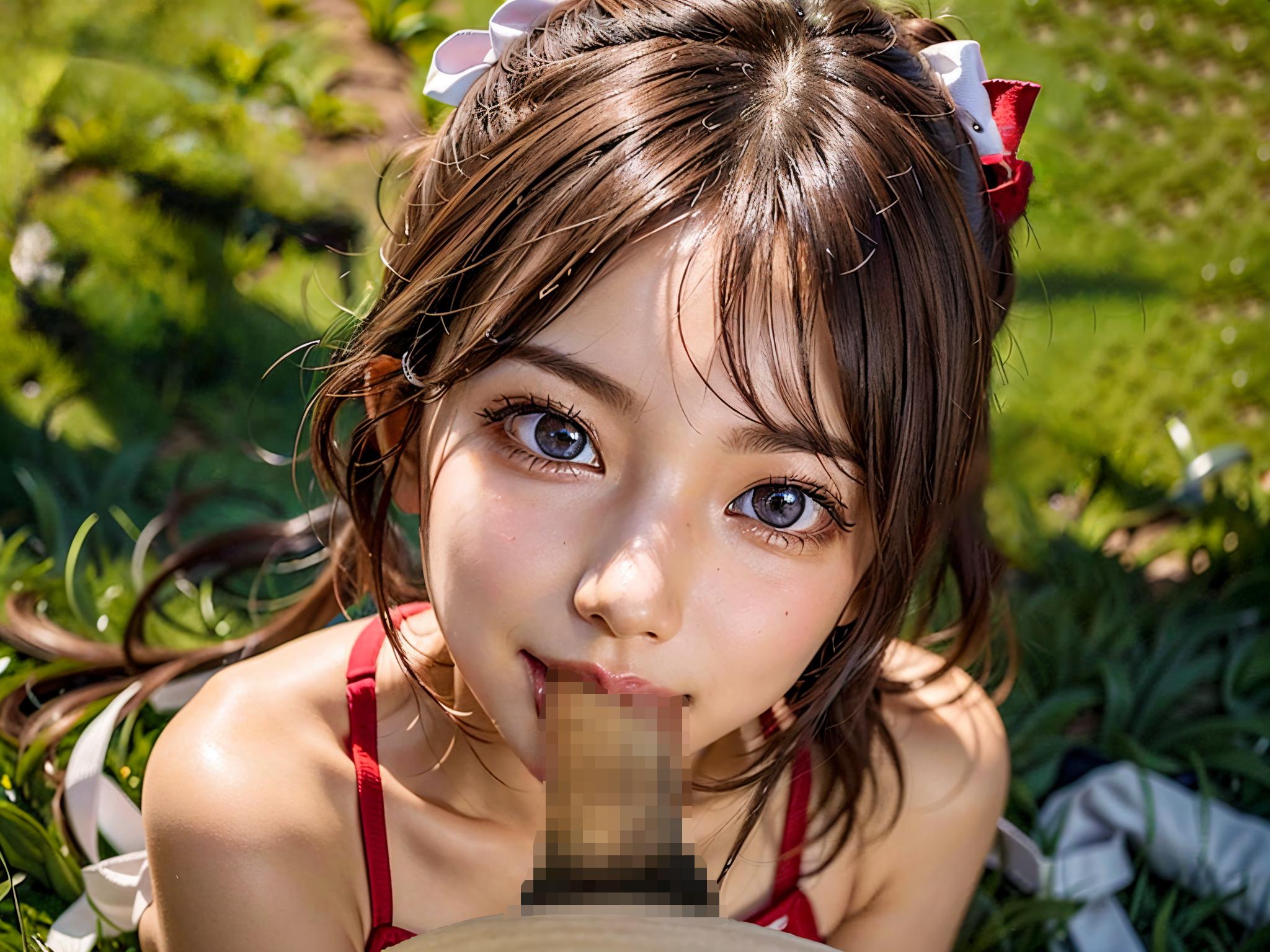 美少女チアガールのフェラ💕
