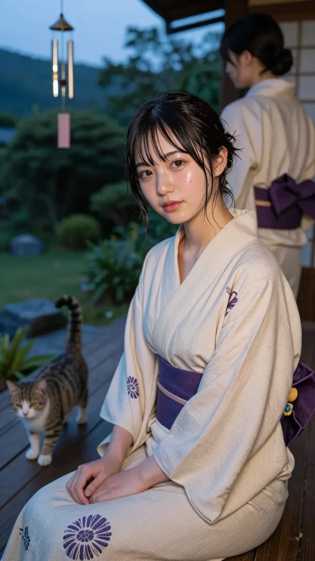 浴衣女子大生