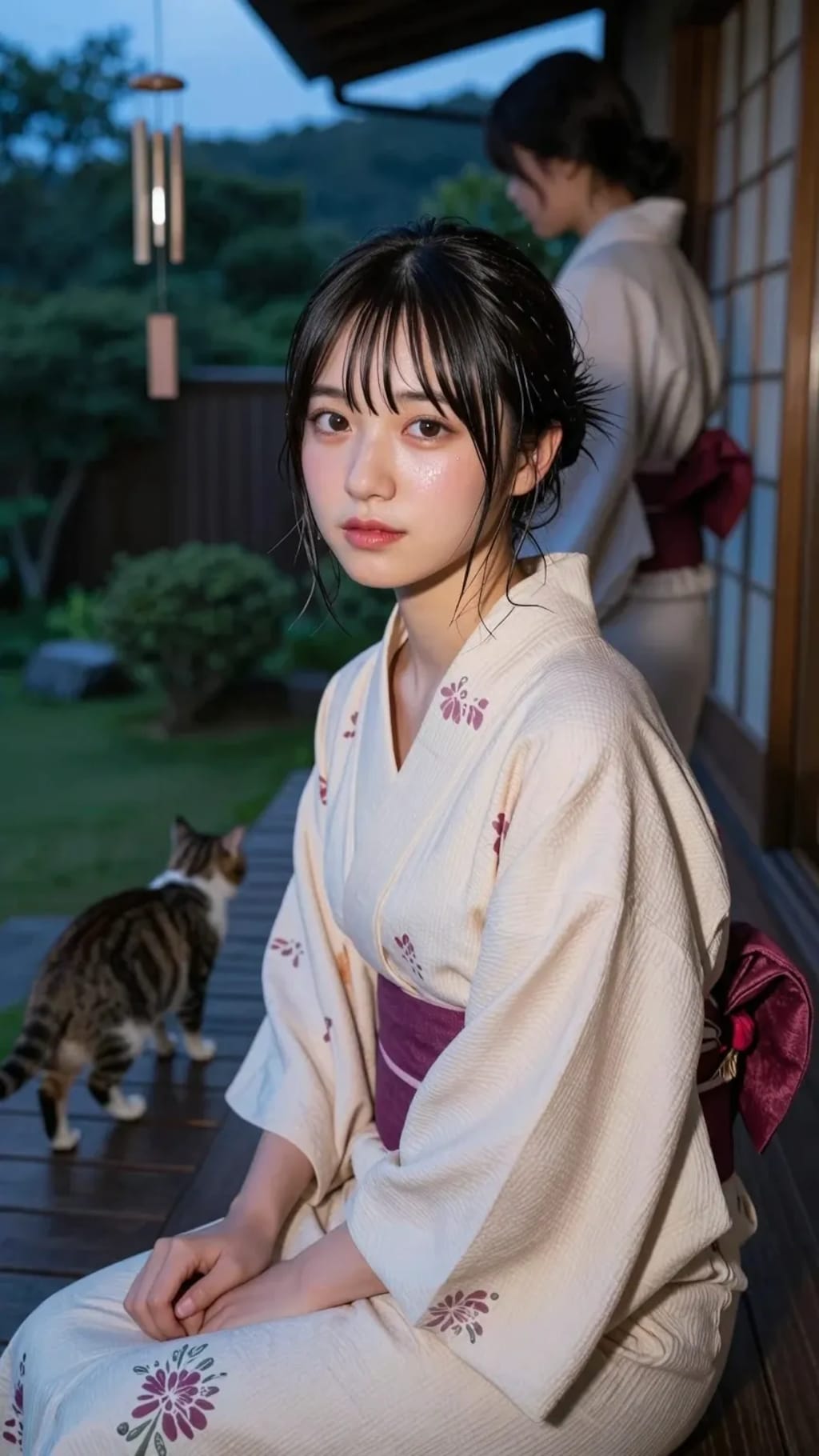 浴衣女子大生