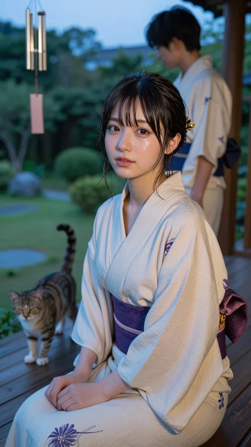 浴衣女子大生