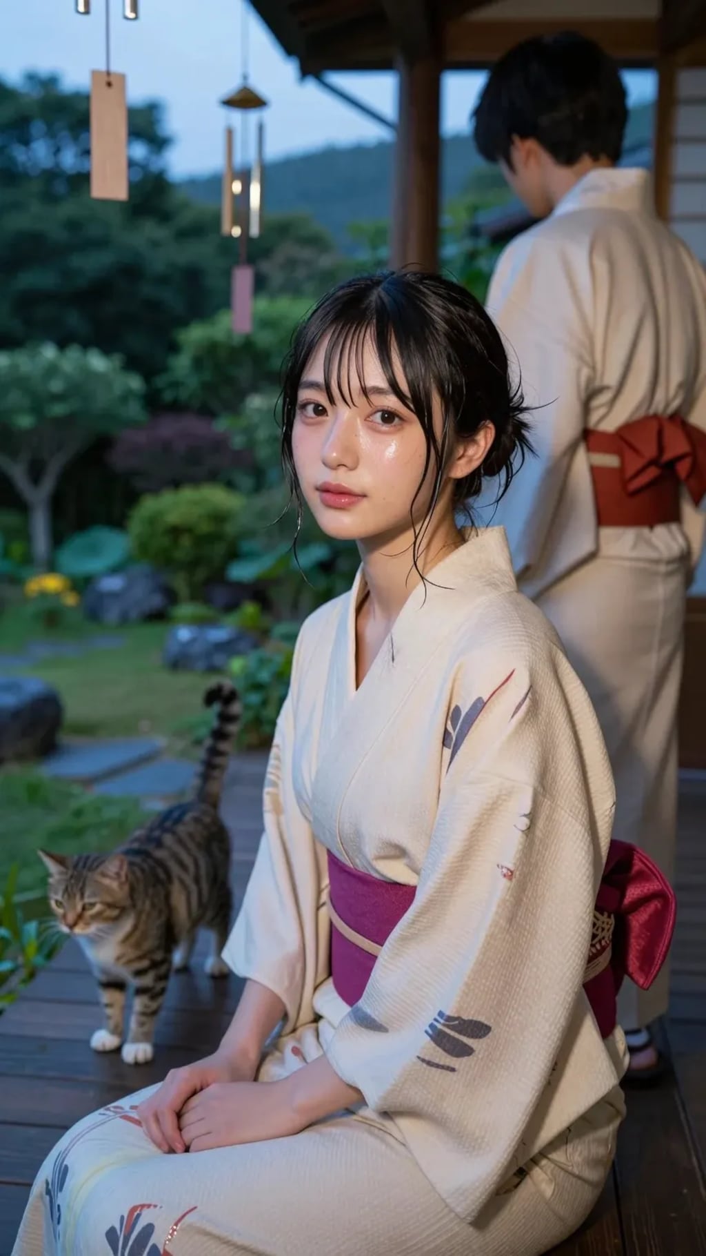 浴衣女子大生