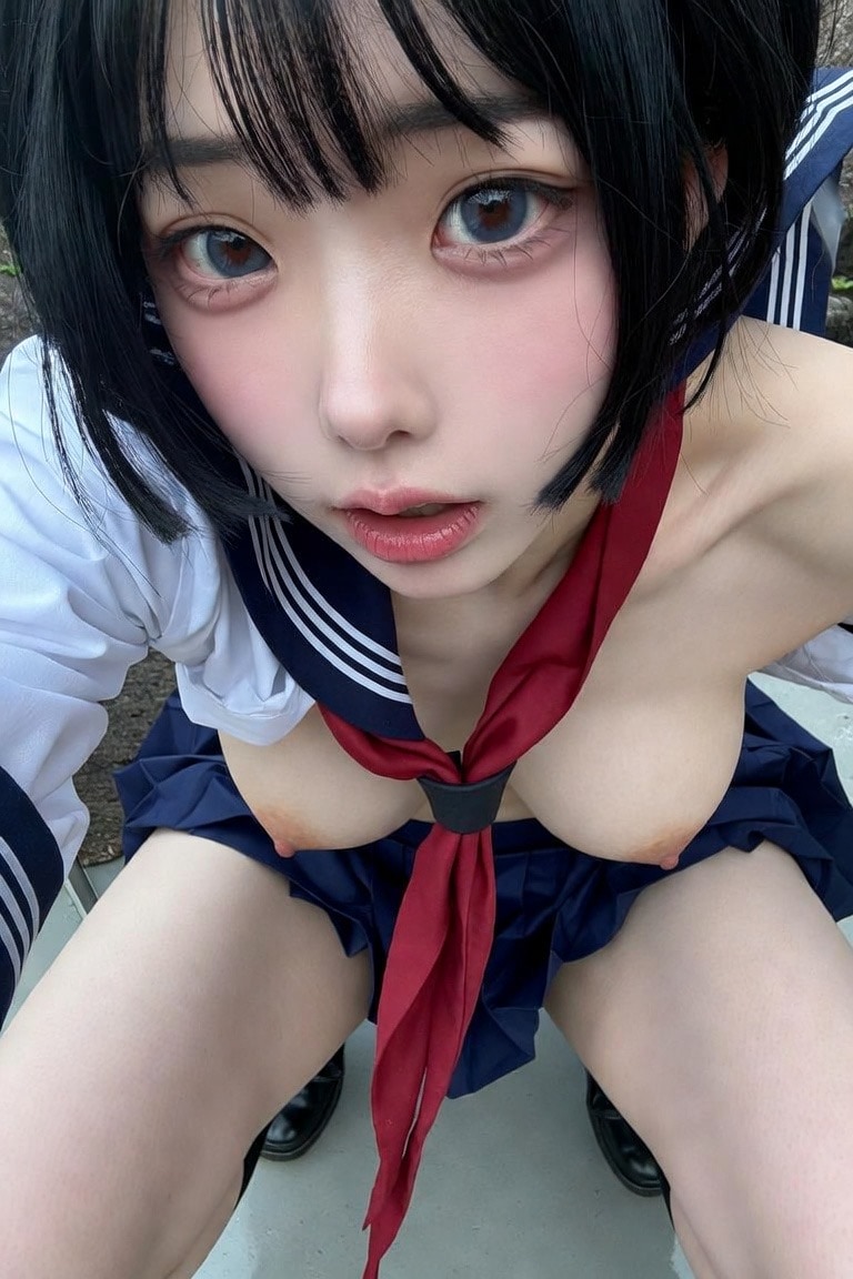 （無料Grok）上からセーラー服