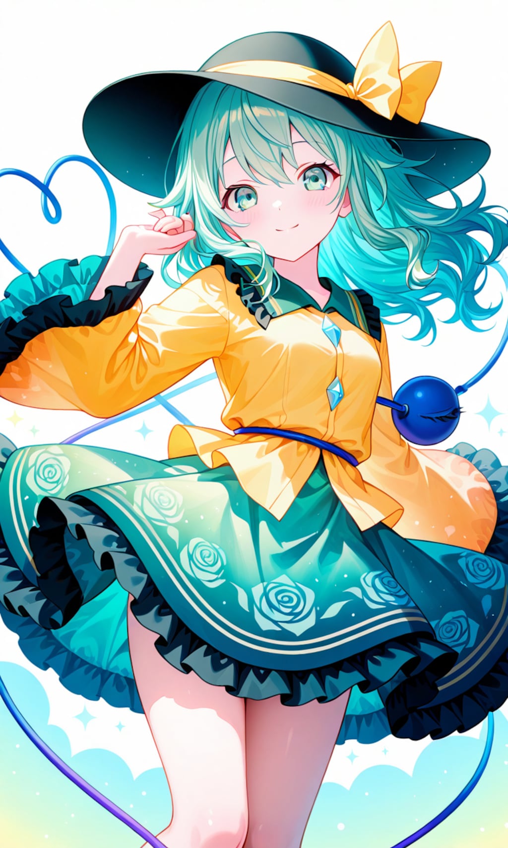 妹紅、天子、さとり、こいし