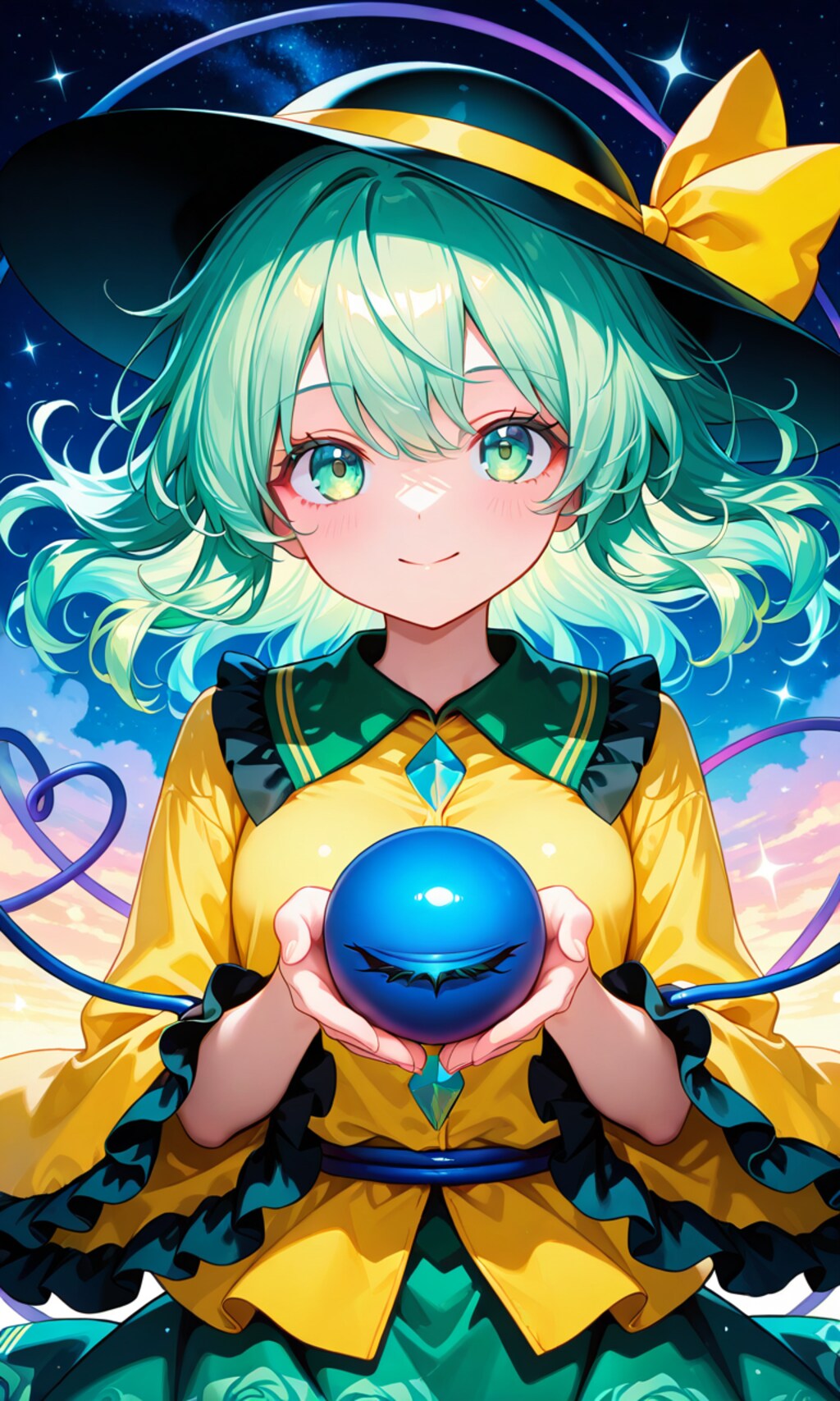 妹紅、天子、さとり、こいし