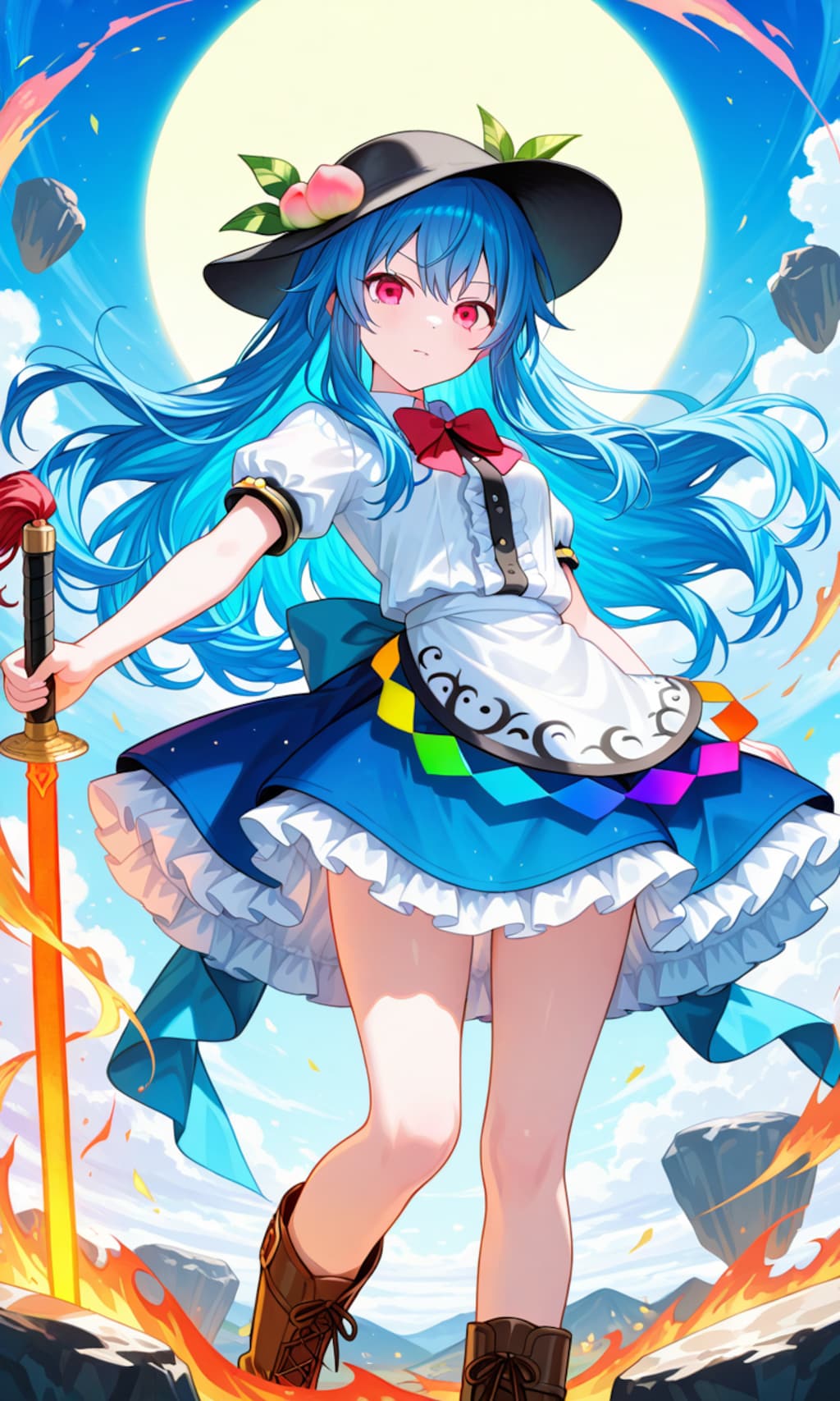 妹紅、天子、さとり、こいし