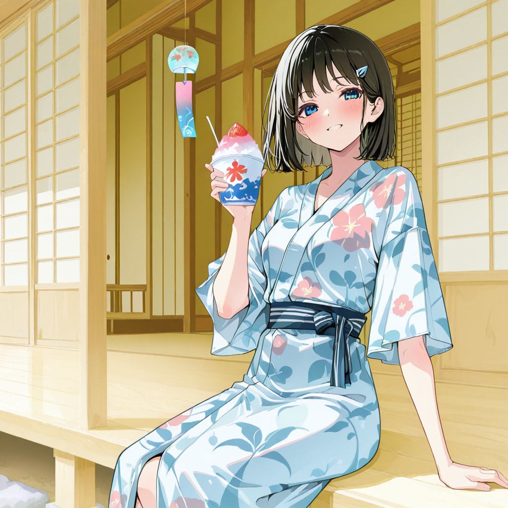 いちごのかき氷