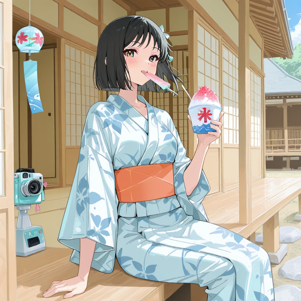 いちごのかき氷