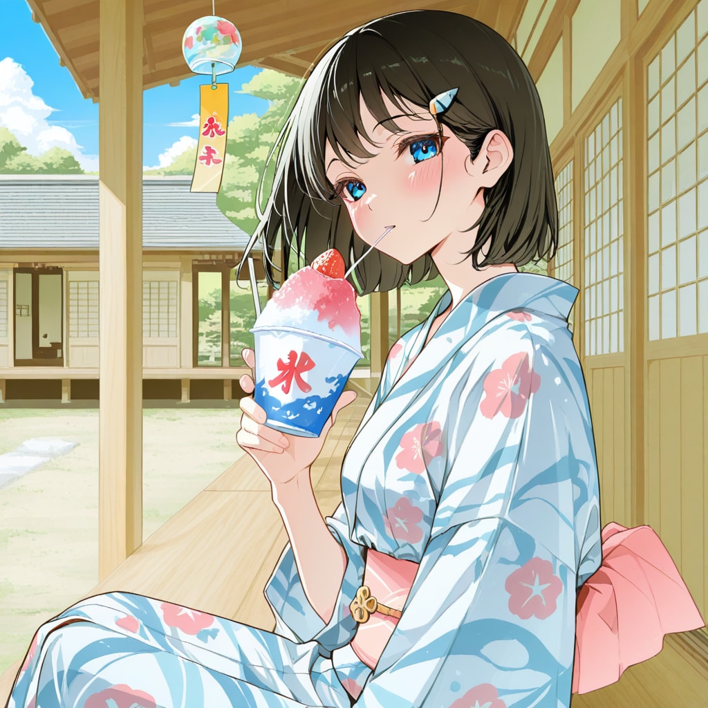 いちごのかき氷