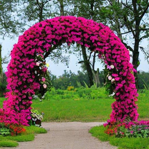 花のアーチ