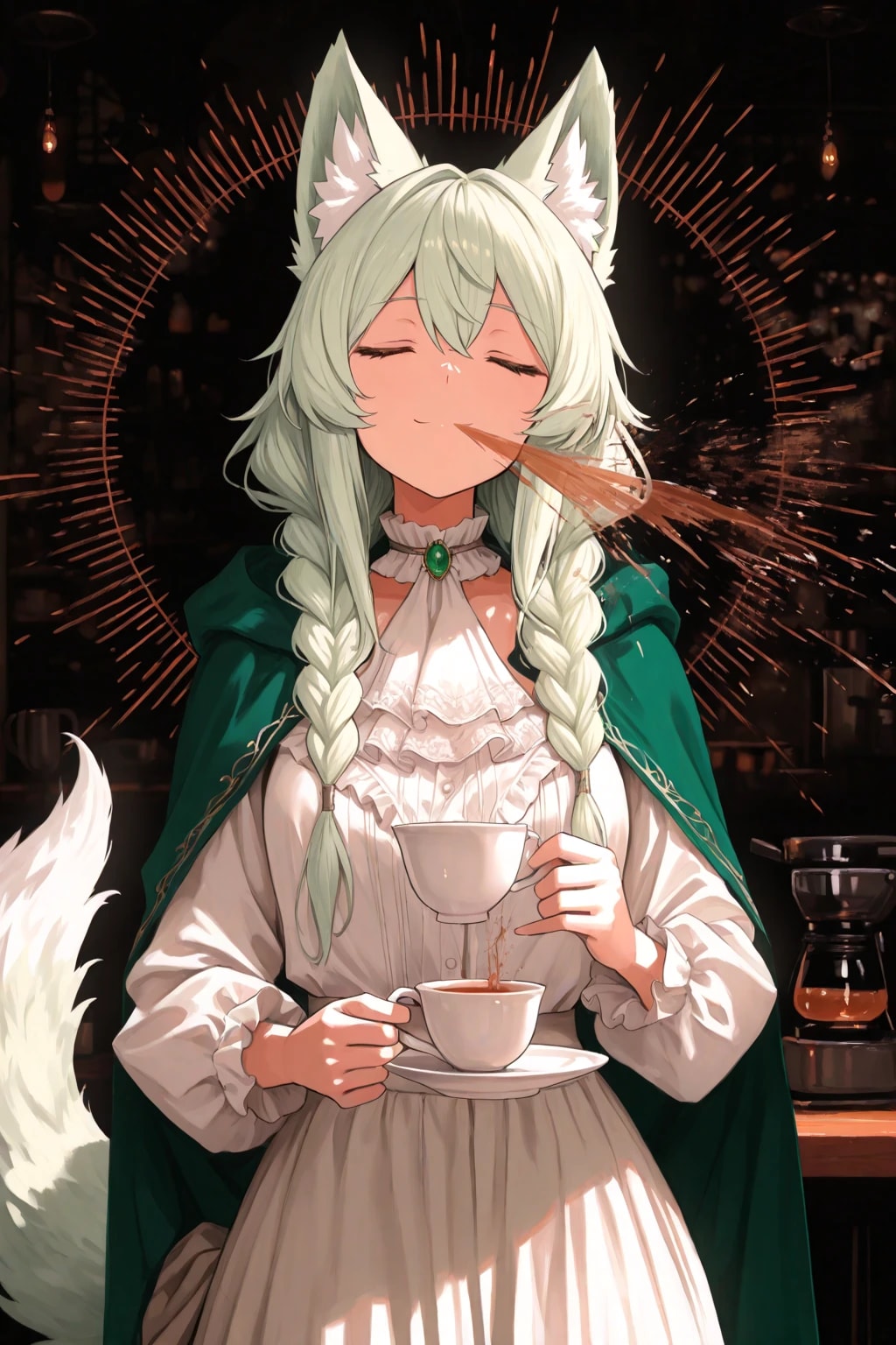 うちの子の中で一番口から茶を噴出するのが似合う女