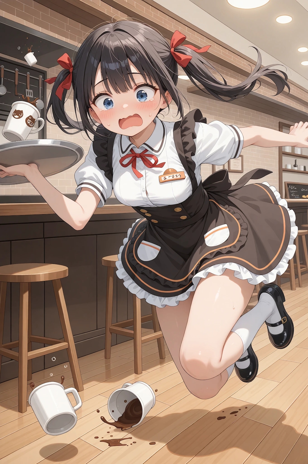 ドジっ子ウエイトレス