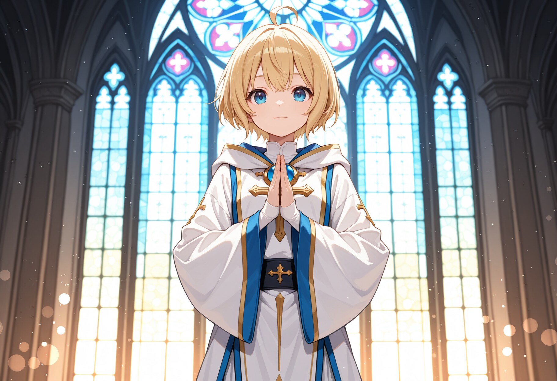 白い修道服のシスターさん