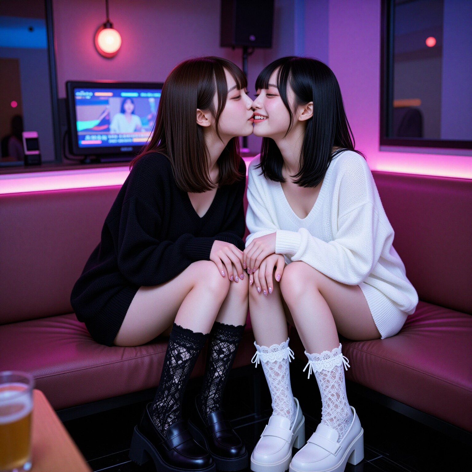airiがやっとkissしてくれた…✨
