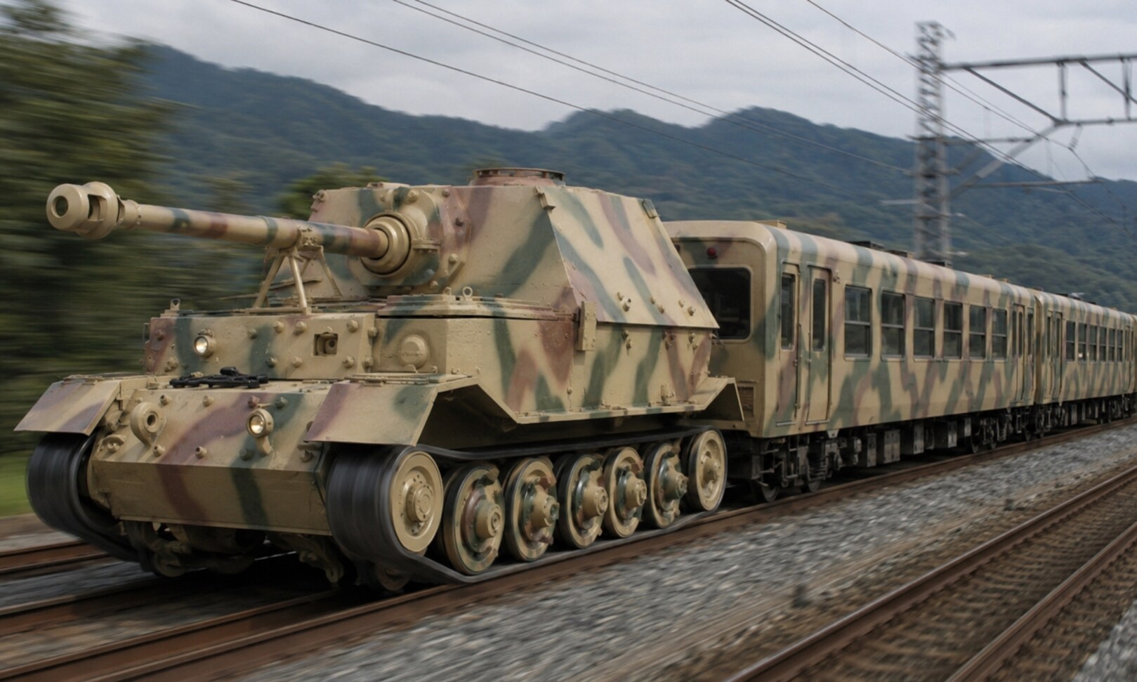 モーター駆動なので一応電車…
