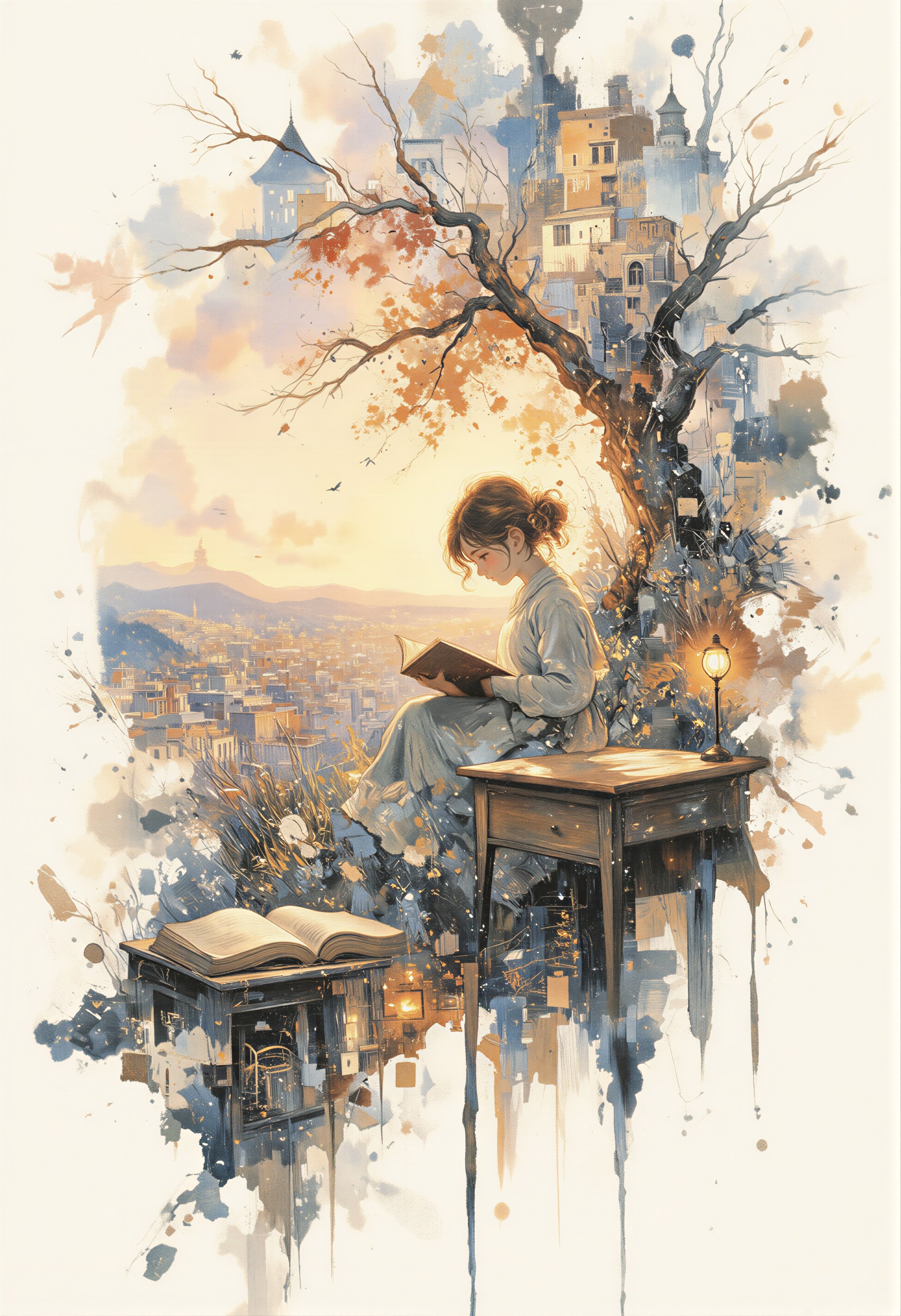 本を読む女の子 2