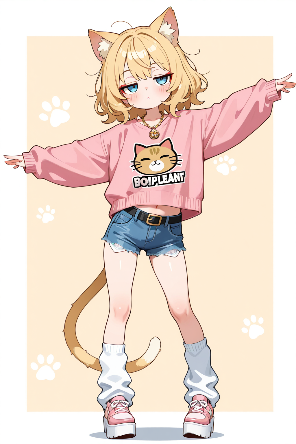 金髪ギャルねこだにゃ！！