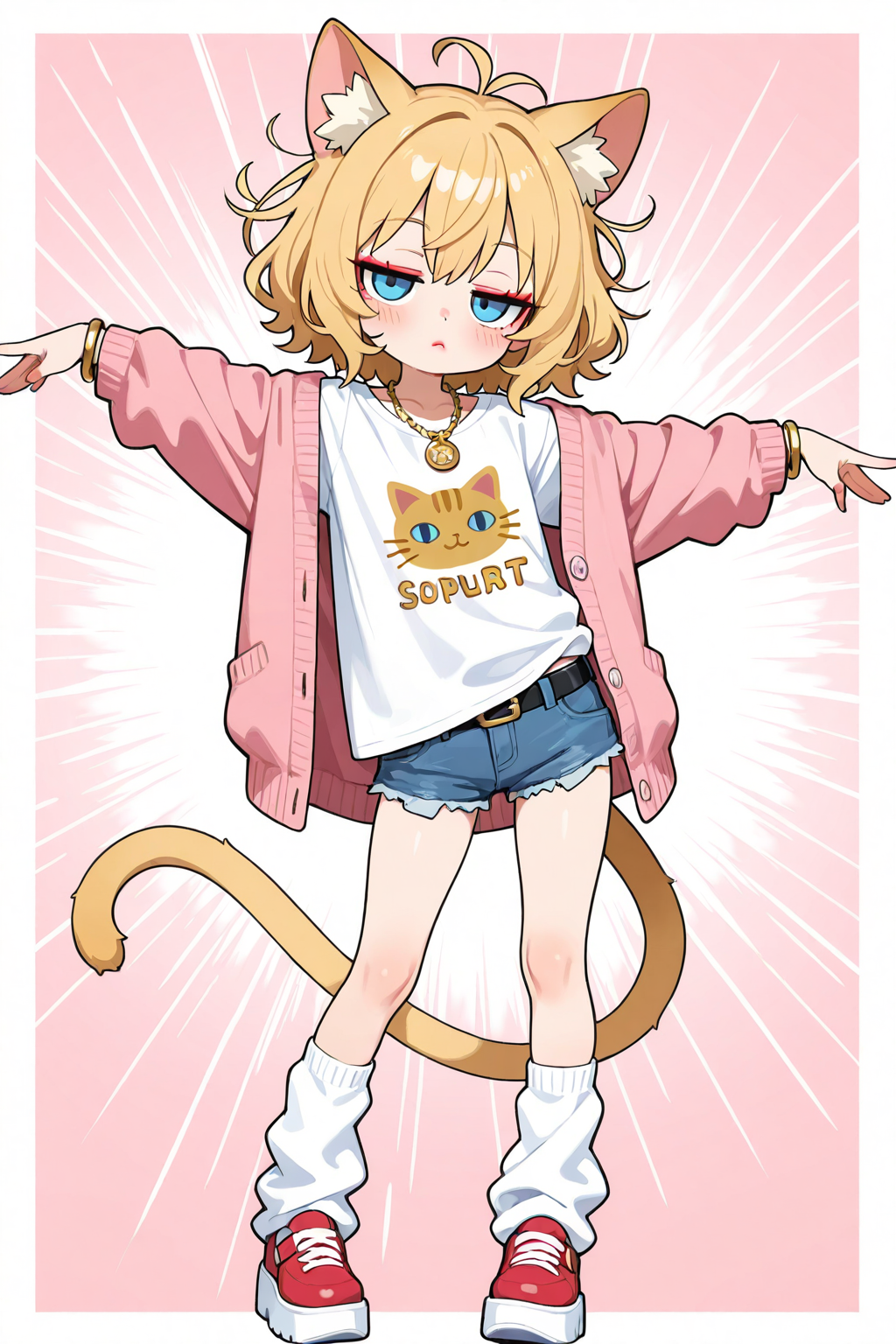 金髪ギャルねこだにゃ！！