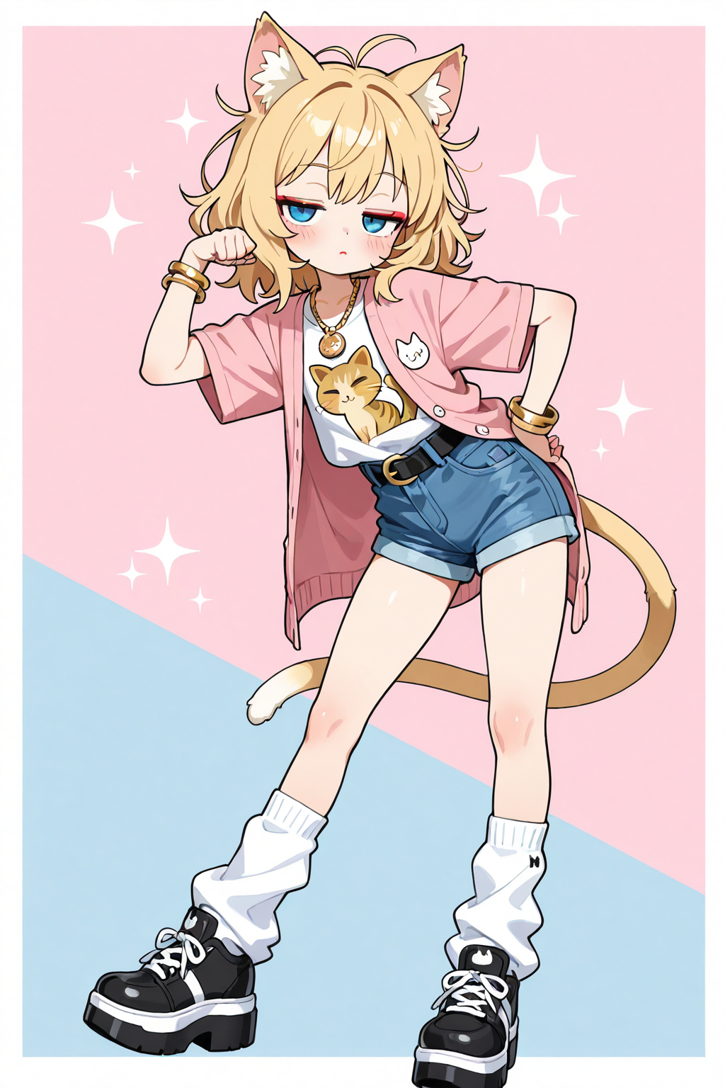 金髪ギャルねこだにゃ！！