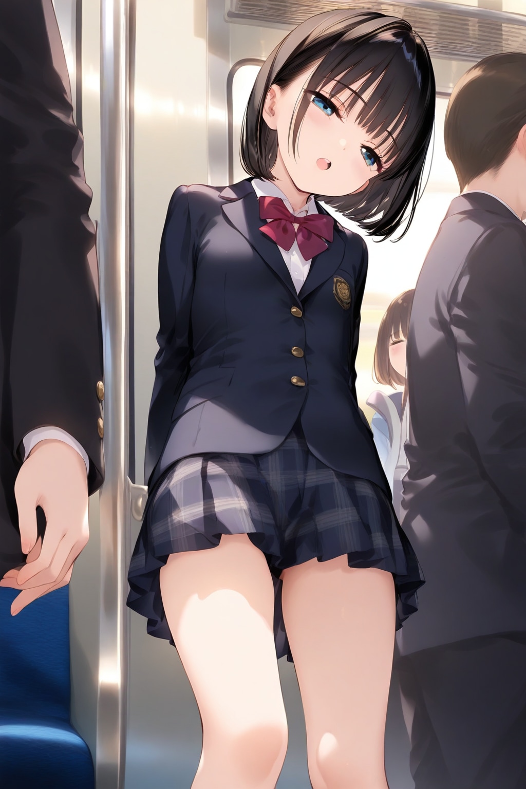 いつもの通学風景「なんかつまんないな」