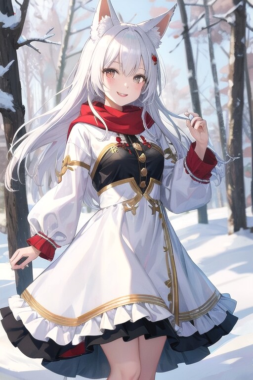 白狐娘 | の人気AIイラスト・グラビア