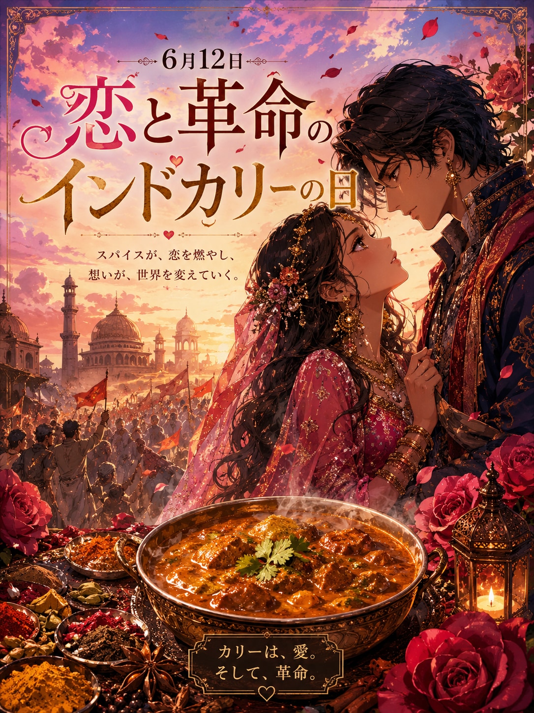 [今日は何の日 6/12] 恋と革命のインドカリーの日